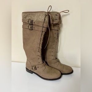 Tan Winter Boots Size 9